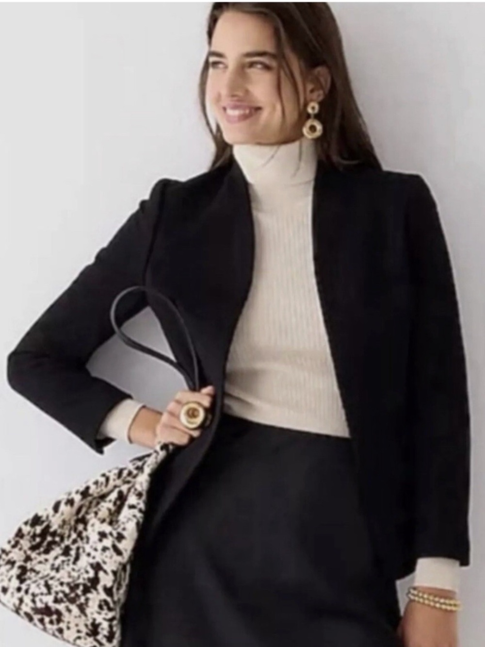 J. Crew Going Out Blazer Stretch Twill Black Size 12/14 or large